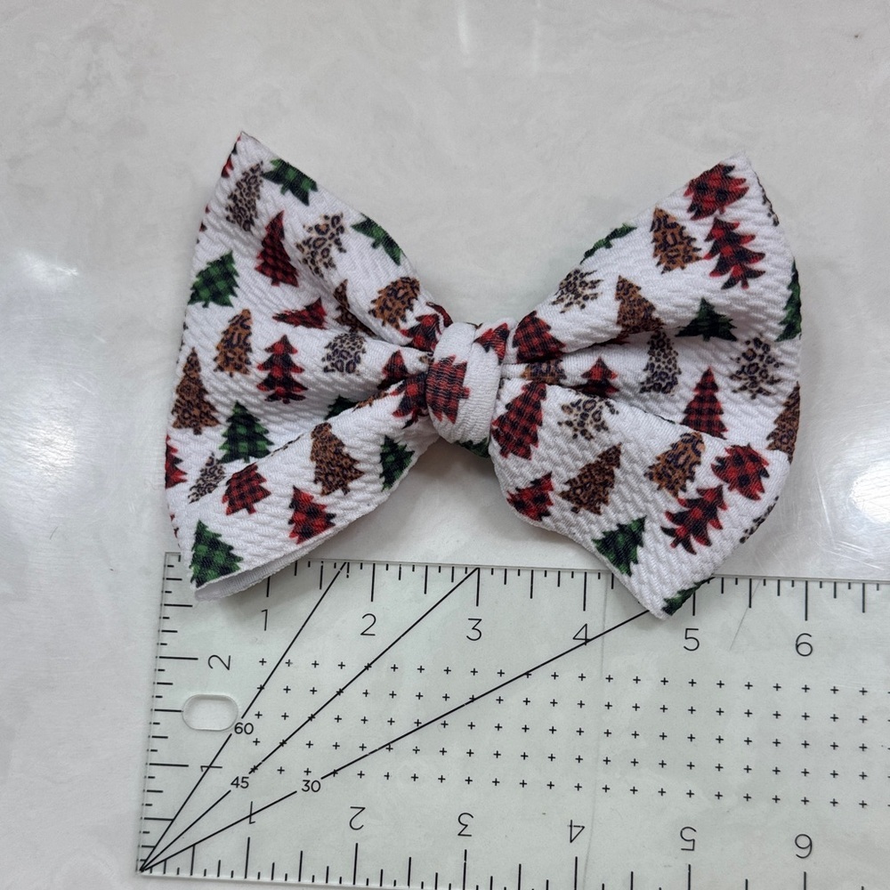 Leopard, Pumpkin, Christmas, and Orange Handcrafted Bow Set - Picture 2 of 9